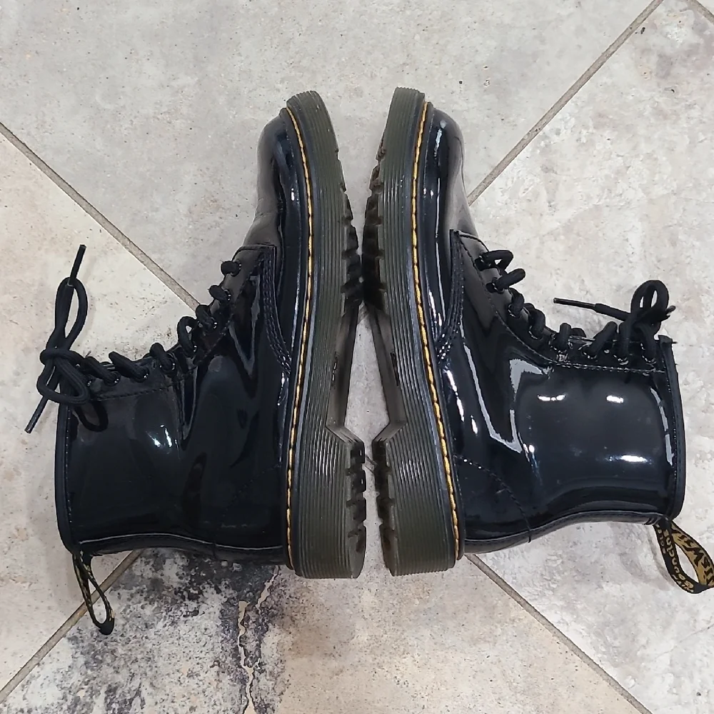 Dr. Martens Shiny Black Combat Boots